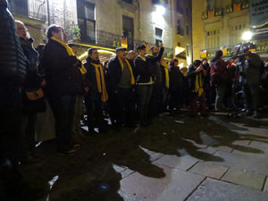 Concentraci&oacute; de protesta contra les resolucions de la Junta Electoral Central que inhabiliten el President Quim Torra