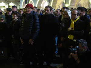 Concentraci&oacute; de protesta contra les resolucions de la Junta Electoral Central que inhabiliten el President Quim Torra