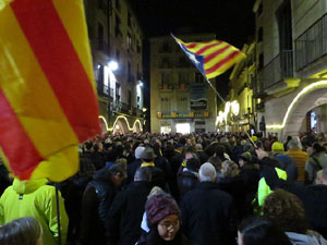 Concentraci&oacute; de protesta contra les resolucions de la Junta Electoral Central que inhabiliten el President Quim Torra