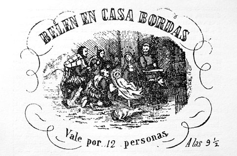 Invitaci&oacute; col&middot;lectiva per visitar un pessebre. Arxiu Hist&ograve;ric de la Ciutat de Barcelona