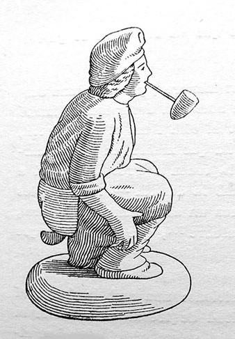 Figures de pessebre. 'El qui fa les feines'