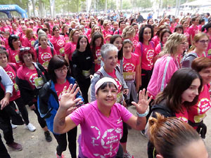 Cursa de la Dona 2019. Concentraci&oacute; i sortida del Parc de la Devesa, cursa pels carrers de Girona i arribada a la Copa