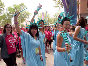 Cursa de la Dona 2019. Concentraci&oacute; i sortida del Parc de la Devesa, cursa pels carrers de Girona i arribada a la Copa