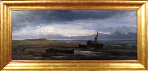 Después de la tempestad. Modest Urgell. Ca. 1866. Oli sobre tela