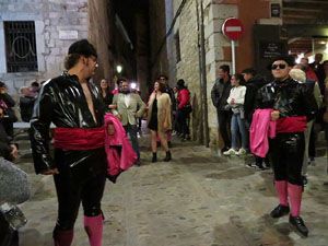 Fires 2019. La Drakofarra, descens del Beatusaure i del petit Drac Major per les escales de la Catedral de Girona