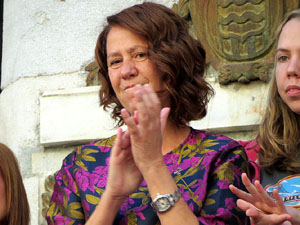 Fires 2019. La Diada Castellera a la pla&ccedil;a del Vi, amb els Marrecs de Salt, els Capgrossos de Matar&oacute; i els Minyons de Terrassa