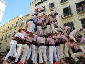 Fires 2019. La Diada Castellera a la pla&ccedil;a del Vi, amb els Marrecs de Salt, els Capgrossos de Matar&oacute; i els Minyons de Terrassa