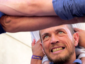 Fires 2019. La Diada Castellera a la pla&ccedil;a del Vi, amb els Marrecs de Salt, els Capgrossos de Matar&oacute; i els Minyons de Terrassa