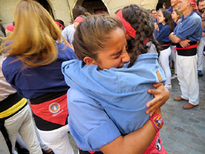 Fires 2019. La Diada Castellera a la pla&ccedil;a del Vi, amb els Marrecs de Salt, els Capgrossos de Matar&oacute; i els Minyons de Terrassa