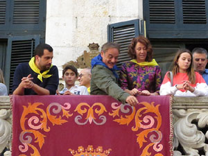 Fires 2019. La Diada Castellera a la pla&ccedil;a del Vi, amb els Marrecs de Salt, els Capgrossos de Matar&oacute; i els Minyons de Terrassa