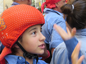 Fires 2019. La Diada Castellera a la pla&ccedil;a del Vi, amb els Marrecs de Salt, els Capgrossos de Matar&oacute; i els Minyons de Terrassa