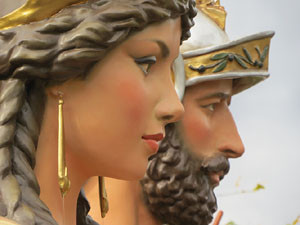 Fires 2019. 38a. Trobada de Gegants de Fires de Sant Narc&iacute;s al Parc del Migdia