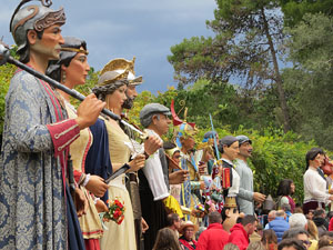 Fires 2019. 38a. Trobada de Gegants de Fires de Sant Narc&iacute;s al Parc del Migdia