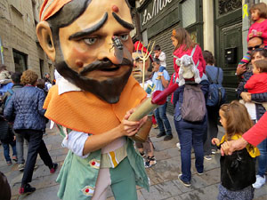 Fires 2019. Passejada amb els capgrossos de la ciutat i Fal&middot;lera Gironina