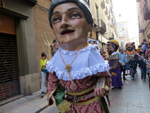 Fires 2019. Passejada amb els capgrossos de la ciutat i Fal&middot;lera Gironina