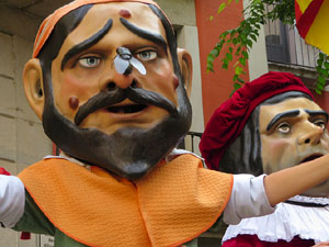 Fires 2019. Passejada amb els capgrossos de la ciutat i Fal&middot;lera Gironina