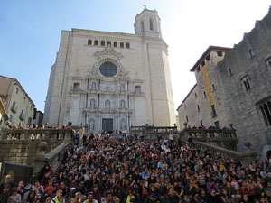Fires 2019. Passejada amb els capgrossos de la ciutat i Fal&middot;lera Gironina