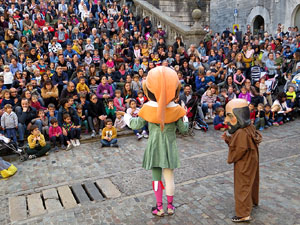 Fires 2019. Passejada amb els capgrossos de la ciutat i Fal&middot;lera Gironina