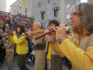 Fires 2019. Passejada amb els capgrossos de la ciutat i Fal&middot;lera Gironina