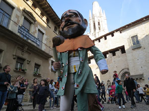 Fires 2019. Passejada amb els capgrossos de la ciutat i Fal&middot;lera Gironina