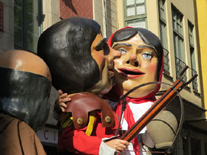 Fires 2019. Passejada amb els capgrossos de la ciutat i Fal&middot;lera Gironina