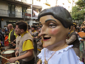 Fires 2019. Passejada amb els capgrossos de la ciutat i Fal&middot;lera Gironina