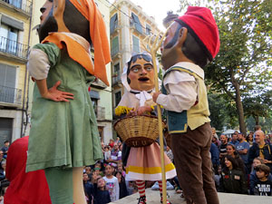 Fires 2019. Passejada amb els capgrossos de la ciutat i Fal&middot;lera Gironina