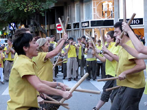 Fires 2019. Preg&oacute; de Fires. Les cercaviles de gegants i capgrossos fins la pla&ccedil;a del Vi