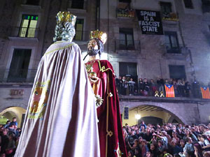 Fires 2019. Pregó de Fires. Balls de l'Àliga, els capgrossos i els gegants de la ciutat