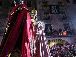 Fires 2019. Preg&oacute; de Fires. Balls de l'&Agrave;liga, els capgrossos i els gegants de la ciutat