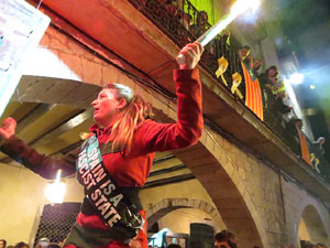 Fires 2019. Preg&oacute; de Fires. Balls de l'&Agrave;liga, els capgrossos i els gegants de la ciutat