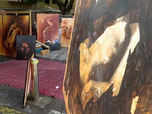 Fires 2019. Fira del Dibuix i la Pintura a la Rambla de la Llibertat i la plaça del Vi