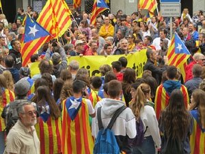 Manifestaci&oacute; per la sent&egrave;ncia del Proc&eacute;s el dia de vaga general