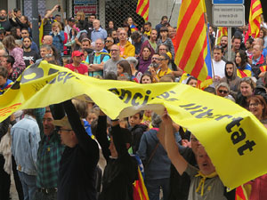 Manifestaci&oacute; per la sent&egrave;ncia del Proc&eacute;s el dia de vaga general