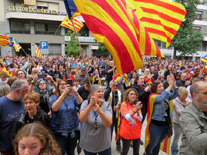 Manifestaci&oacute; per la sent&egrave;ncia del Proc&eacute;s el dia de vaga general