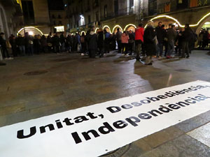 Manifestaci&oacute; de protesta contra les resolucions de la Junta Electoral Central que inhabilita el President Quim Torra