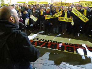 Manifestaci&oacute; de protesta contra les resolucions de la Junta Electoral Central que inhabilita el President Quim Torra
