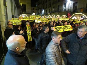 Manifestaci&oacute; de protesta contra les resolucions de la Junta Electoral Central que inhabilita el President Quim Torra