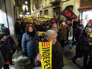 Manifestaci&oacute; de protesta contra les resolucions de la Junta Electoral Central que inhabilita el President Quim Torra