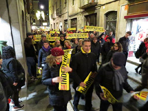 Manifestaci&oacute; de protesta contra les resolucions de la Junta Electoral Central que inhabilita el President Quim Torra
