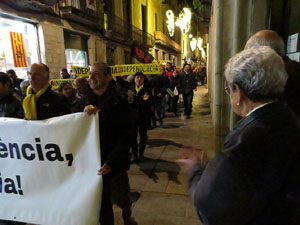 Manifestaci&oacute; de protesta contra les resolucions de la Junta Electoral Central que inhabilita el President Quim Torra