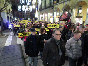 Manifestaci&oacute; de protesta contra les resolucions de la Junta Electoral Central que inhabilita el President Quim Torra