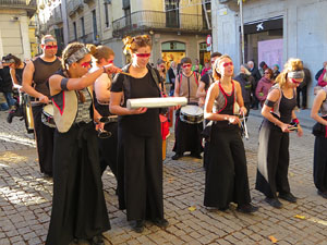 Nadal 2019. La percussió de Bloc Quilombo per la Marató de TV3