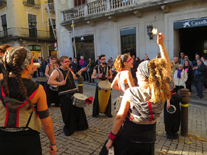 Nadal 2019. La percussió de Bloc Quilombo per la Marató de TV3