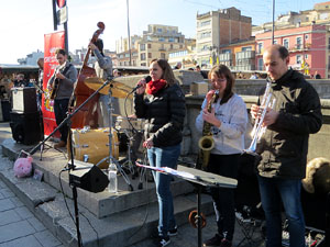 Nadal 2019 a Girona. Girona Christmas Swing amb Counting Off a la Rambla de la Llibertat