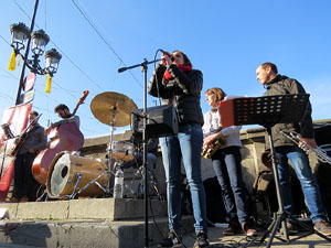 Nadal 2019 a Girona. Girona Christmas Swing amb Counting Off a la Rambla de la Llibertat