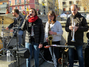 Nadal 2019 a Girona. Girona Christmas Swing amb Counting Off a la Rambla de la Llibertat