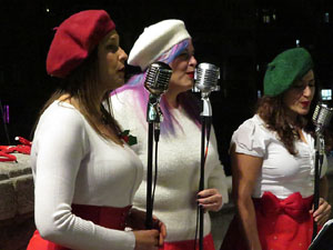 Nadal 2019 a Girona. Girona Christmas Swing amb The Lolita's Sisters a la Rambla de la Llibertat