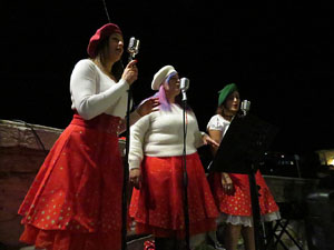 Nadal 2019 a Girona. Girona Christmas Swing amb The Lolita's Sisters a la Rambla de la Llibertat