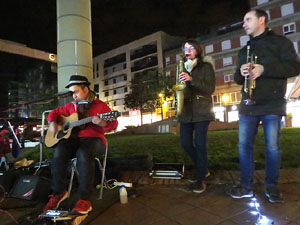 Nadal 2019 a Girona. Girona Christmas Swing amb Pau Morales & Ricard Figueres, a la plaça Miquel Santaló